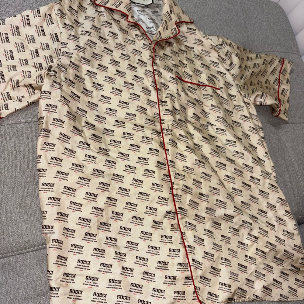 Gucci Silk Button Shirt
